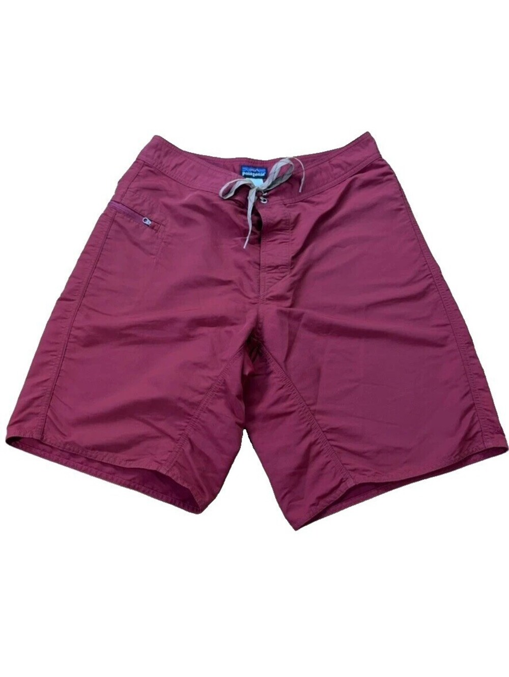 Patagonia Board Shorts Mens 32 Red Nylon Swim Trunks Surfing Outdoor